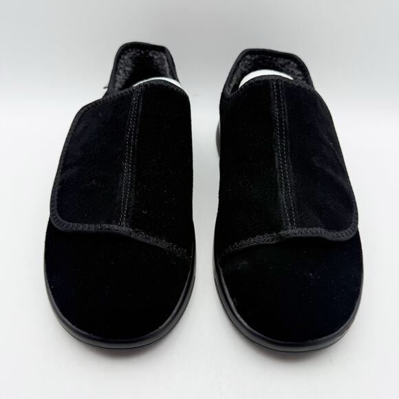 Propet Mens Coleman Slippers US 9.5 M EU 42.5 Black Suede NIB main image 5